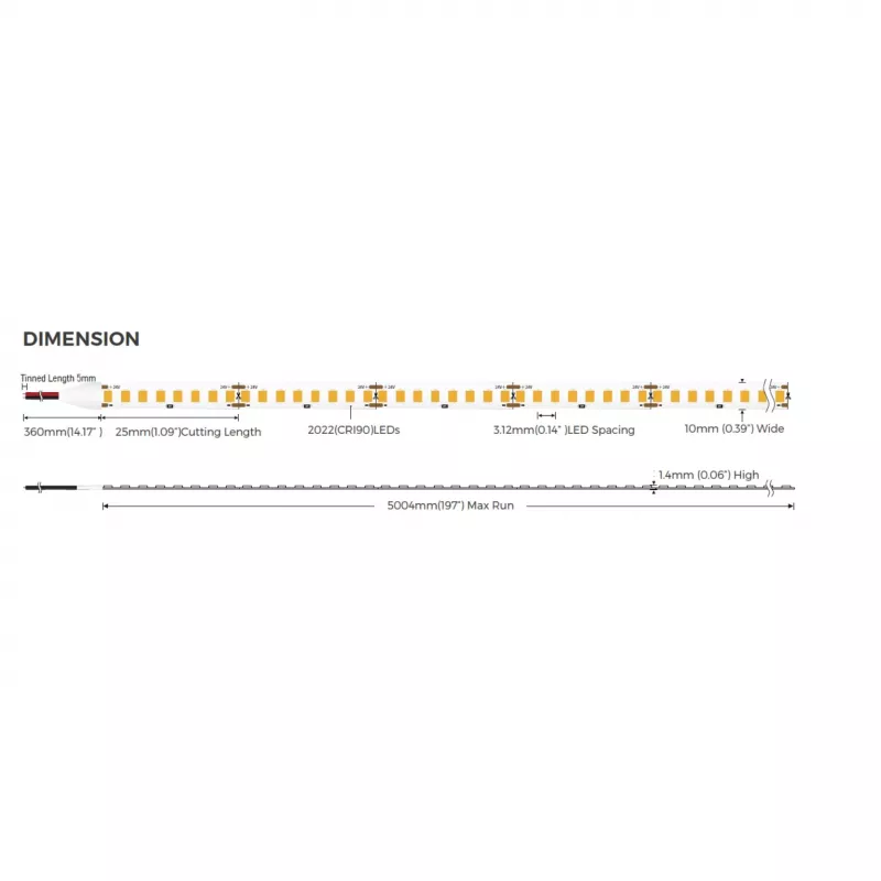 SYNERGY21 S21-LED-F02400234 striscia LED Flex 2022 - 320 WW DC24V 75W HE+HD IP20