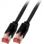 EFB Elektronik K8708SW.7,5 cavo patch Cat.6A S/FTP LSZH, Daetwyler 7702 TM21, 7,5 m, nero