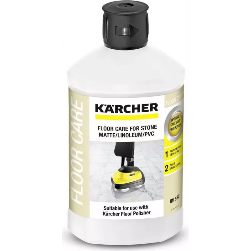 Kärcher RM 532 detergente per pavimenti lisci, 1 L – detergente base per pietra, linoleum, PVC