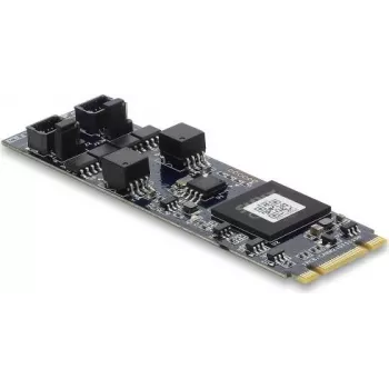 Scheda interfaccia CAN 2.0 / CAN FD DELOCK PCIe M.2 Key B+M su 2 x D-Sub 9 pin, fino a 8 Mbps con isolamento e protezione da sovratensione