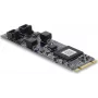 Scheda interfaccia CAN 2.0 / CAN FD DELOCK PCIe M.2 Key B+M su 2 x D-Sub 9 pin, fino a 8 Mbps con isolamento e protezione da sovratensione