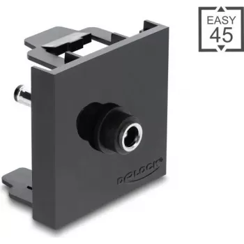 Adattatore Delock Easy 45 modulo DC 5,5 x 2,1 mm connettore femmina su DC 5,5 x 2,5 mm connettore maschio nero