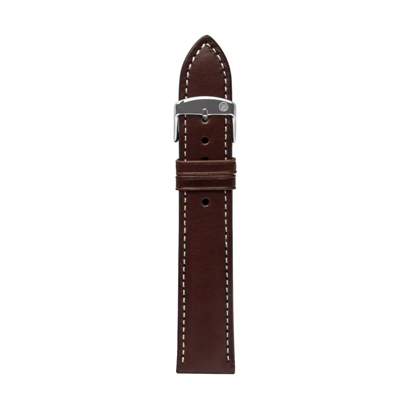 Zeppelin cinturino in pelle, marrone, 22 mm
