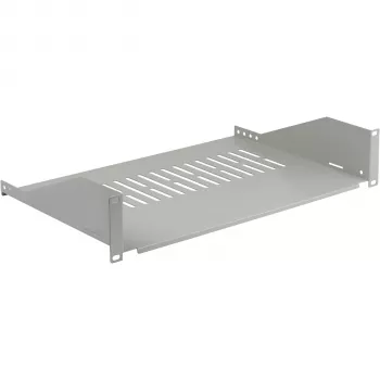 Ripiano fisso EFB ELEKTRONIK 19 pollici 2U, profondità 300 mm, portata 22 kg, grigio chiaro RAL 7035