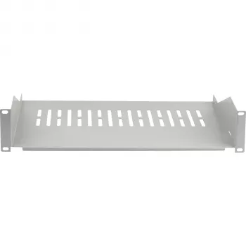 Ripiano fisso EFB ELEKTRONIK 19 pollici 2U, profondità 300 mm, portata 22 kg, grigio chiaro RAL 7035