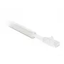 Canalina portacavi autoadesiva Delock con coperchio scorrevole 25 x 10 mm, 1 m, confezione da 5, bianco