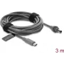 Cavo di alimentazione Delock USB Type-C™ su DC 5,5 x 2,1 mm per Starlink Mini, 3 m, grigio