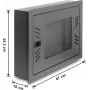 Armadio di rete Delock 12U a parete 6U porta anteriore rimovibile nero