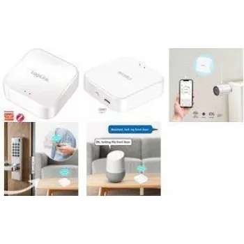 LogiLink Gateway Zigbee, Wi-Fi 802.11b/g/n, compatibile Tuya, bianco