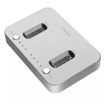 LogiLink docking station USB 3.2 Gen2, 2 vani, per SSD M.2 NVMe, funzione di clonazione