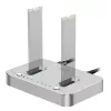 LogiLink docking station USB 3.2 Gen2, 2 vani, per SSD M.2 NVMe, funzione di clonazione