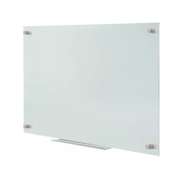 LogiLink lavagna magnetica in vetro EO0062, senza cornice, 120 x 90 cm, bianca