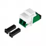 EFB modulo keystone LC/APC Duplex OS2 verde - adattatore in fibra ottica monomodale