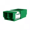 EFB modulo keystone LC/APC Duplex OS2 verde - adattatore in fibra ottica monomodale