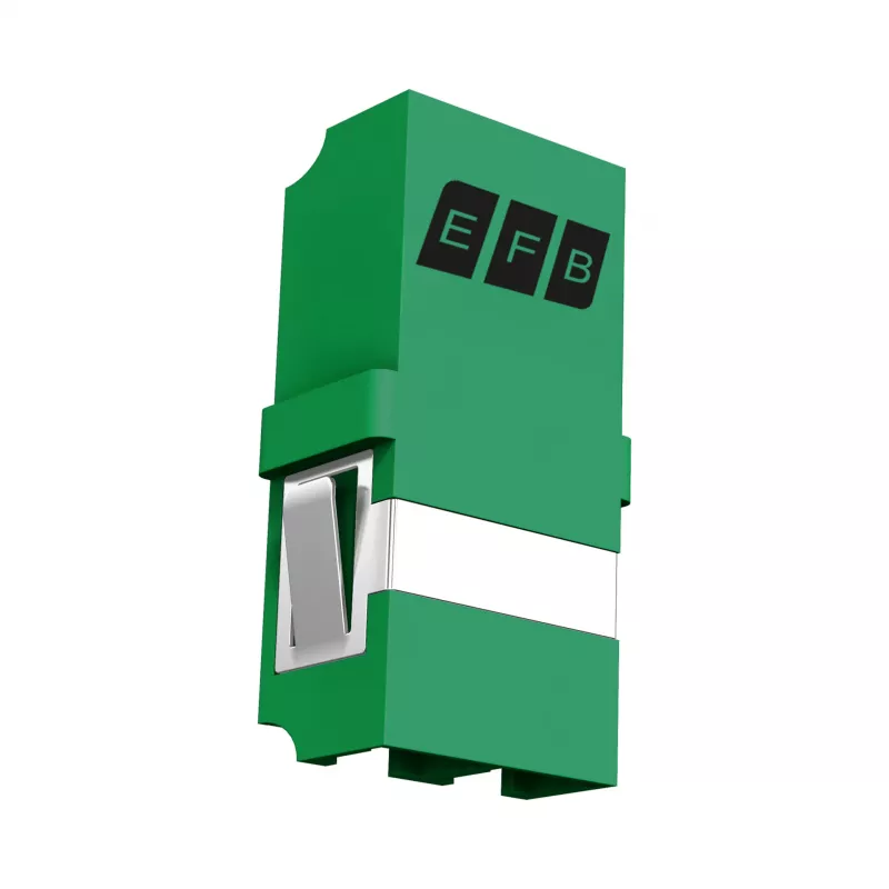 EFB modulo keystone LC/APC Duplex OS2 verde - adattatore in fibra ottica monomodale