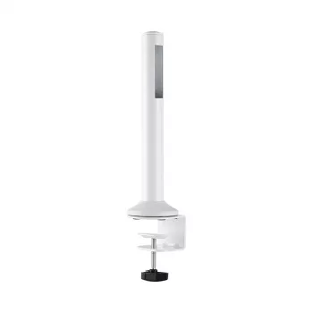LogiLink barra di montaggio desktop per slatwall, set da 2 – altezza 450 mm, diametro 35 mm, nera, fissaggio senza attrezzi