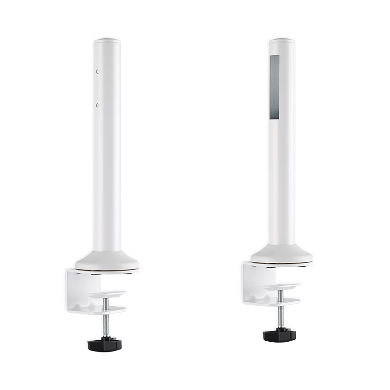 LogiLink barra di montaggio desktop per slatwall, set da 2 – altezza 450 mm, diametro 35 mm, nera, fissaggio senza attrezzi