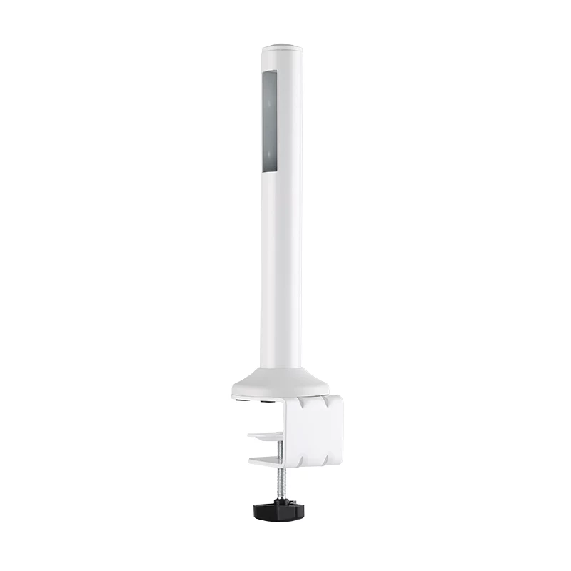 LogiLink barra di montaggio desktop per slatwall, set da 2 – altezza 450 mm, diametro 35 mm, nera, fissaggio senza attrezzi
