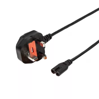 LogiLink cavo di alimentazione BS 1363 (UK) su IEC C7, nero, 1,8 m
