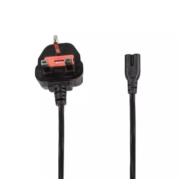LogiLink cavo di alimentazione BS 1363 (UK) su IEC C7, nero, 1,8 m
