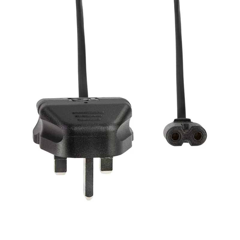 LogiLink cavo di alimentazione BS 1363 (UK) su IEC C7, nero, 1,8 m