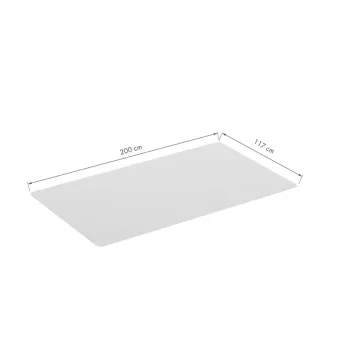 LOGILINK tappetino protettivo per pavimenti duri, 117 x 200 cm, PVC ultra morbido, trasparente, antiscivolo, senza ftalati, adatto per riscaldamento a pavimento