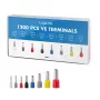 Set di puntalini LogiLink con 1200 puntalini isolati 0,5 - 10 mm²