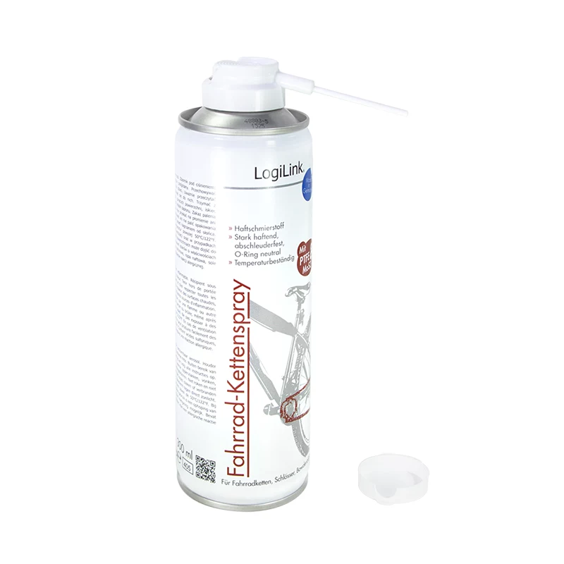 Spray per manutenzione catena LogiLink RP0024 per biciclette con PTFE e MoS2, 300 ml