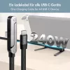 Cavo USB 2.0 Type-C LogiLink C/M su C/M 480 Mbps 240W piatto nero 1,5m
