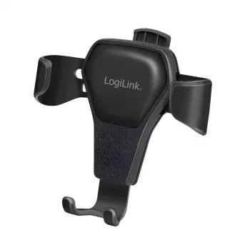 Supporto universale per smartphone da bocchetta di aerazione auto LogiLink AA0164, rotazione 360°, uso con una mano, nero