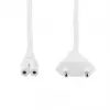 Cavo di alimentazione LogiLink CP195W CEE 7/16 su IEC C7 bianco 10 m