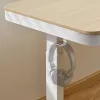 Scrivania regolabile in altezza LogiLink, motore singolo, 118x60cm, con ricarica wireless, bianca