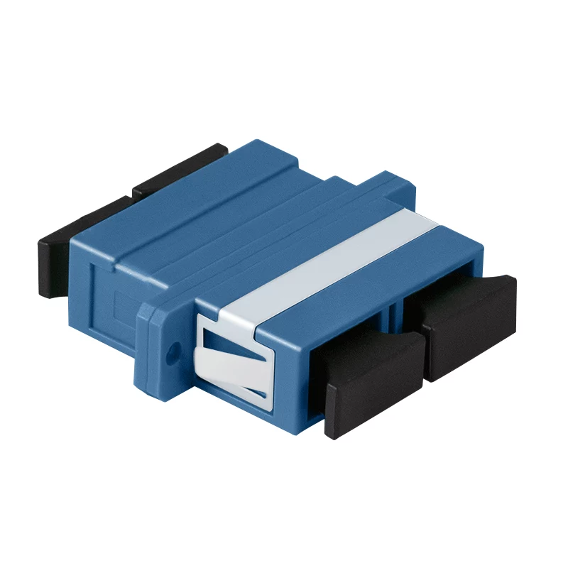 Adattatore in fibra ottica LogiLink SC duplex, 12 pezzi, con flangia, blu