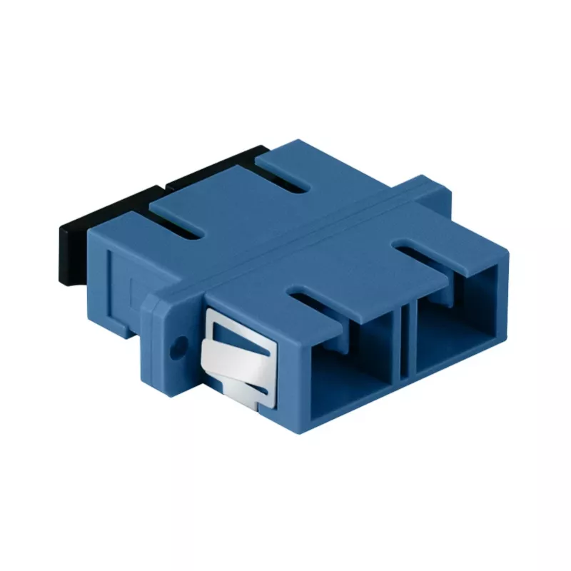 Adattatore in fibra ottica LogiLink SC duplex, 12 pezzi, con flangia, blu