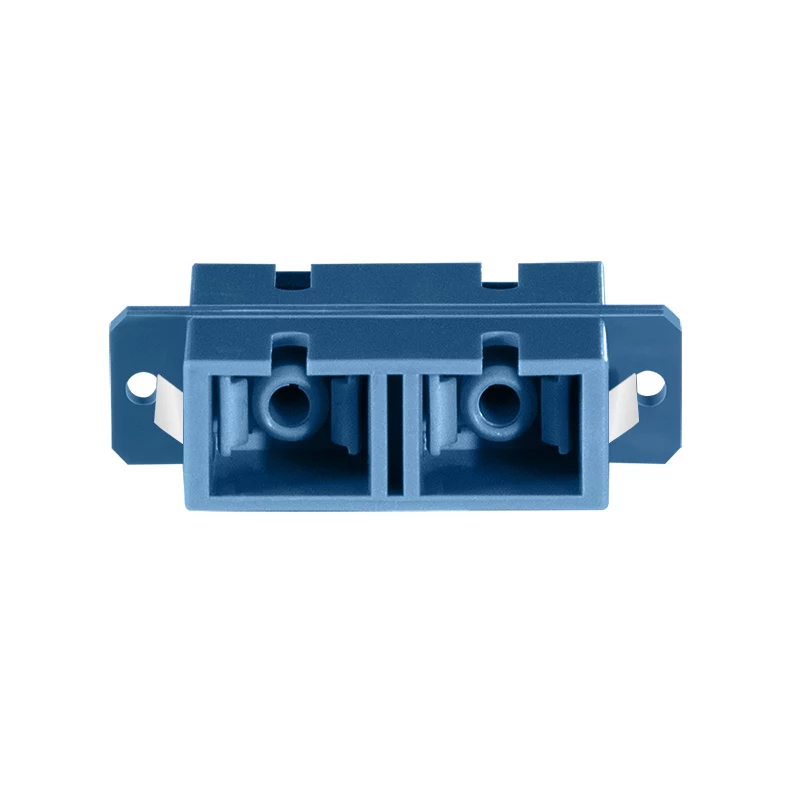 Adattatore in fibra ottica LogiLink SC duplex, 12 pezzi, con flangia, blu