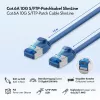 Cavo patch SlimLine Cat.6A S/FTP LSZH LogiLink, 15 m, blu