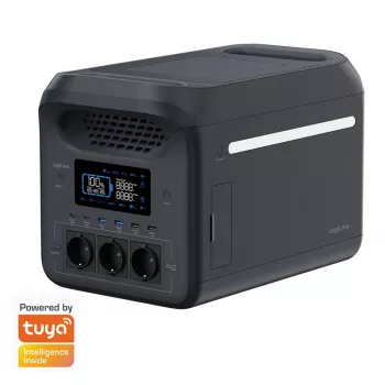LogiLink PPS1800 power station portatile, 1800 W, LiFePO4, compatibile Tuya