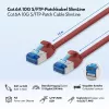 Cavo patch Cat.6A Slim S/FTP LSZH LogiLink, rosso, 15 m, SlimLine