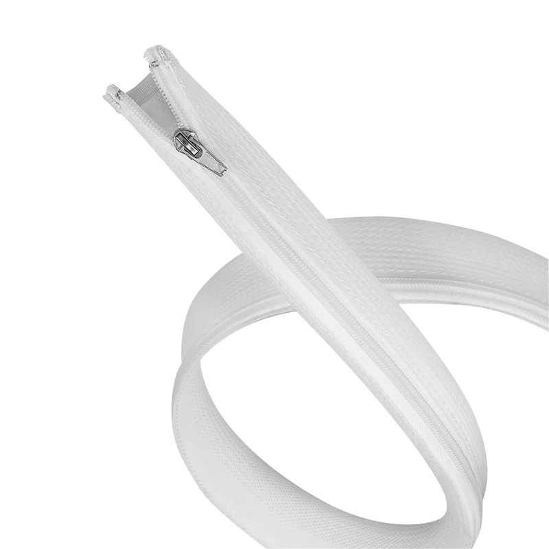 LogiLink guaina per cavi con cerniera, poliestere, 50 mm di diametro, bianco, 2 m