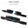 LogiLink set connettori solari a Y, 2 pezzi, compatibile MC4, connettore maschio e femmina, PVC, nero