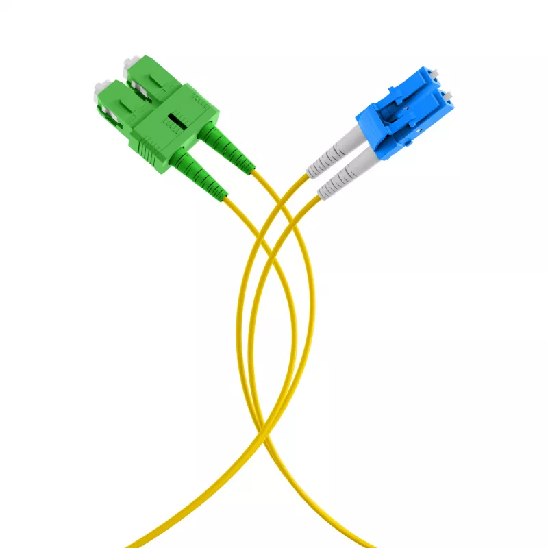 EFB Elektronik jumper duplex LC-SC/APC 9/125µm OS2 LSZH giallo 2,0mm 40m