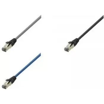LogiLink cavo patch Cat 8.1 S/FTP, connettore maschio RJ-45 su connettore maschio RJ-45, 3 m, 40 Gbps, 2000 MHz, senza alogeni, grigio chiaro RAL 7035