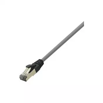 LogiLink cavo patch Cat 8.1 S/FTP, connettore maschio RJ-45 su connettore maschio RJ-45, 3 m, 40 Gbps, 2000 MHz, senza alogeni, grigio chiaro RAL 7035