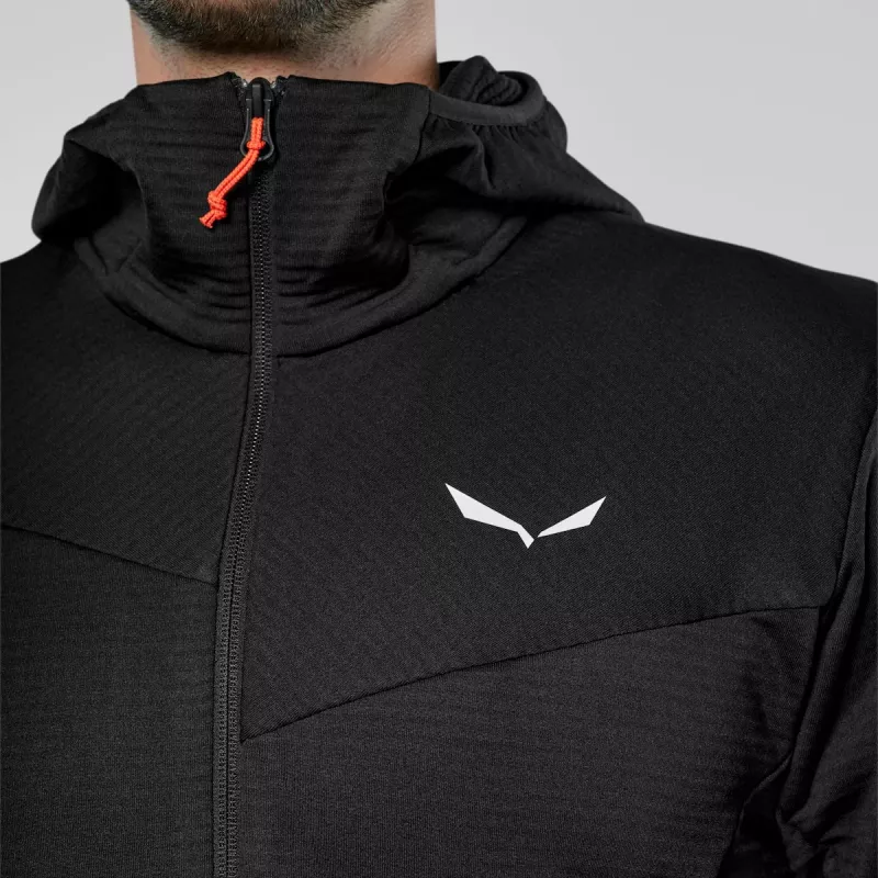 Salewa giacca in pile Altavia Polarlite Grid uomo nero taglia 48