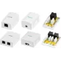 LogiLink scatola da incasso Cat.6A con 1 porta RJ45, bianco (RAL 9003)
