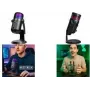 LogiLink HS0058 microfono a condensatore USB con luce RGB, 192kHz, nero