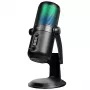 LogiLink microfono a condensatore USB con luce RGB, cardioide, 20 Hz - 20 kHz, nero (HS0059)