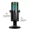 LogiLink microfono a condensatore USB con luce RGB, cardioide, 20 Hz - 20 kHz, nero (HS0059)