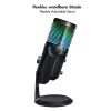 LogiLink microfono a condensatore USB con luce RGB, cardioide, 20 Hz - 20 kHz, nero (HS0059)