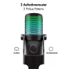 LogiLink microfono a condensatore USB con luce RGB, cardioide, 20 Hz - 20 kHz, nero (HS0059)
